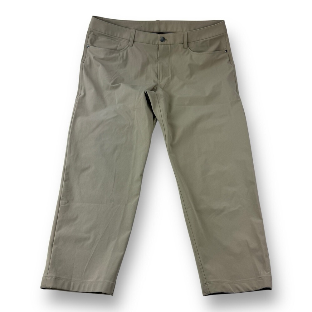 Lululemon Men's ABC Warpstreme 5-Pocket Commuter Pants Trench Size 36x26